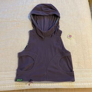 Vander Jacket Pullover Cropped Running Vest Melanzana fabric Size Small